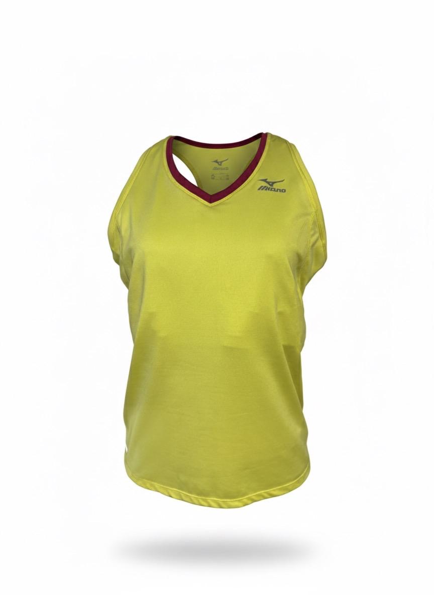 Camiseta amarilla tirantes mujer